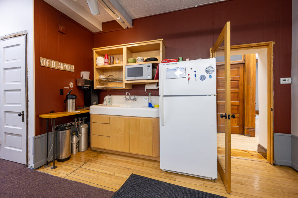 Kitchen area fridge